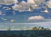 Arkady Alexandrovich Rylov In the Blue Expanse Sweden oil painting artist